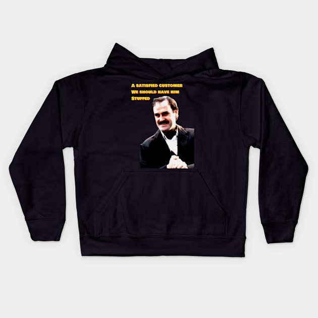 Comedy legends UK Basil Fawlty Kids Hoodie by shortwelshlegs